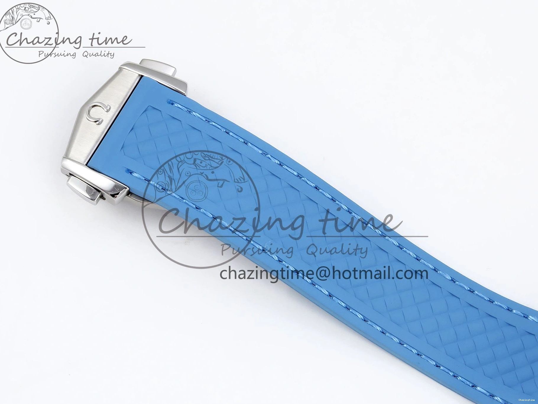 0201 GoAnywhere Aqua Terra GMT Worldtimer 43mm VSF 1:1 Best Edition Summer Blue Dial on Blue Rubber Strap A8938 Super Clone 7722